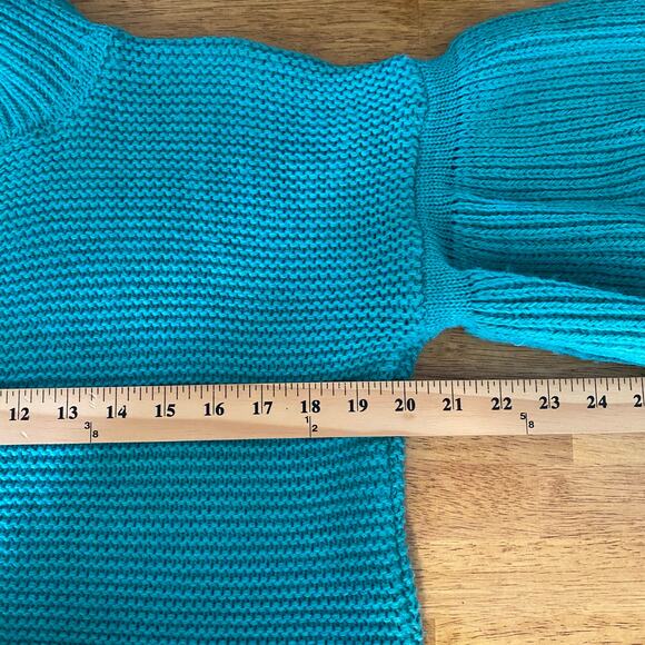 Maglificio Miss Eleven Women's Chunky Knit Sweater Medium Mock Turtleneck - Picture 9 of 10